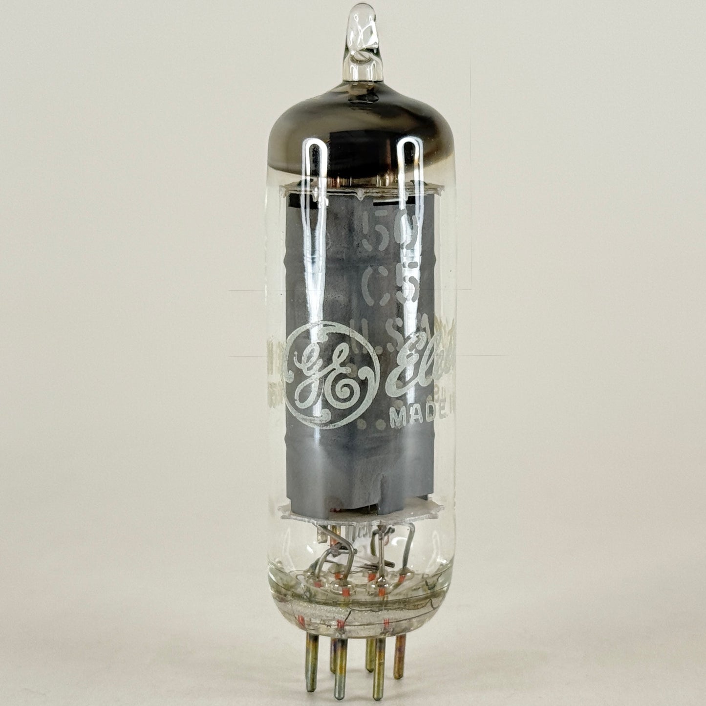 (1) Tested GE 50C5 Tube with Box Date Code EW General Electric Beam Pentode Tube