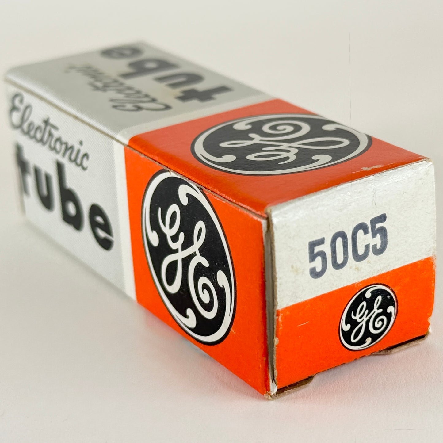 (1) Tested GE 50C5 Tube with Box Date Code EW General Electric Beam Pentode Tube