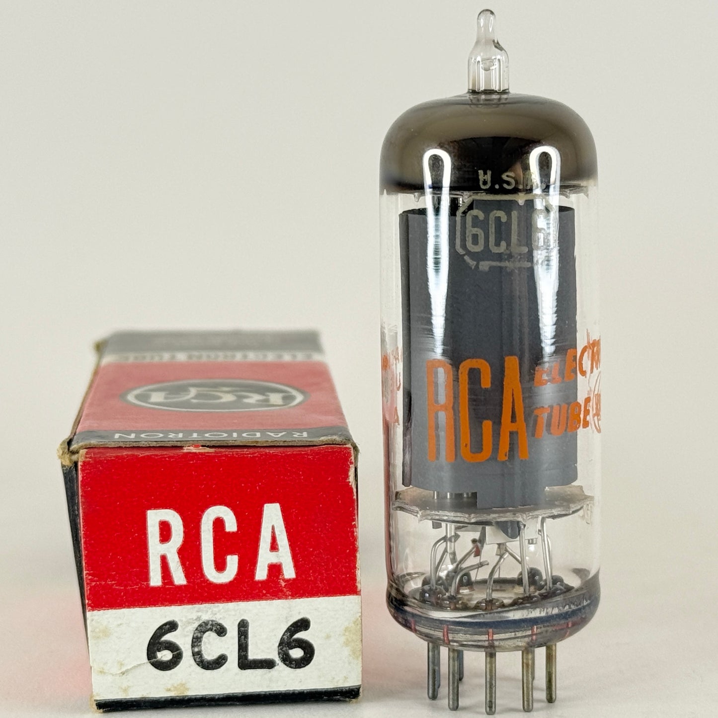 (1) Tested RCA 6CL6 Tube with Box Date Code AW Power Pentode Vacuum Tube