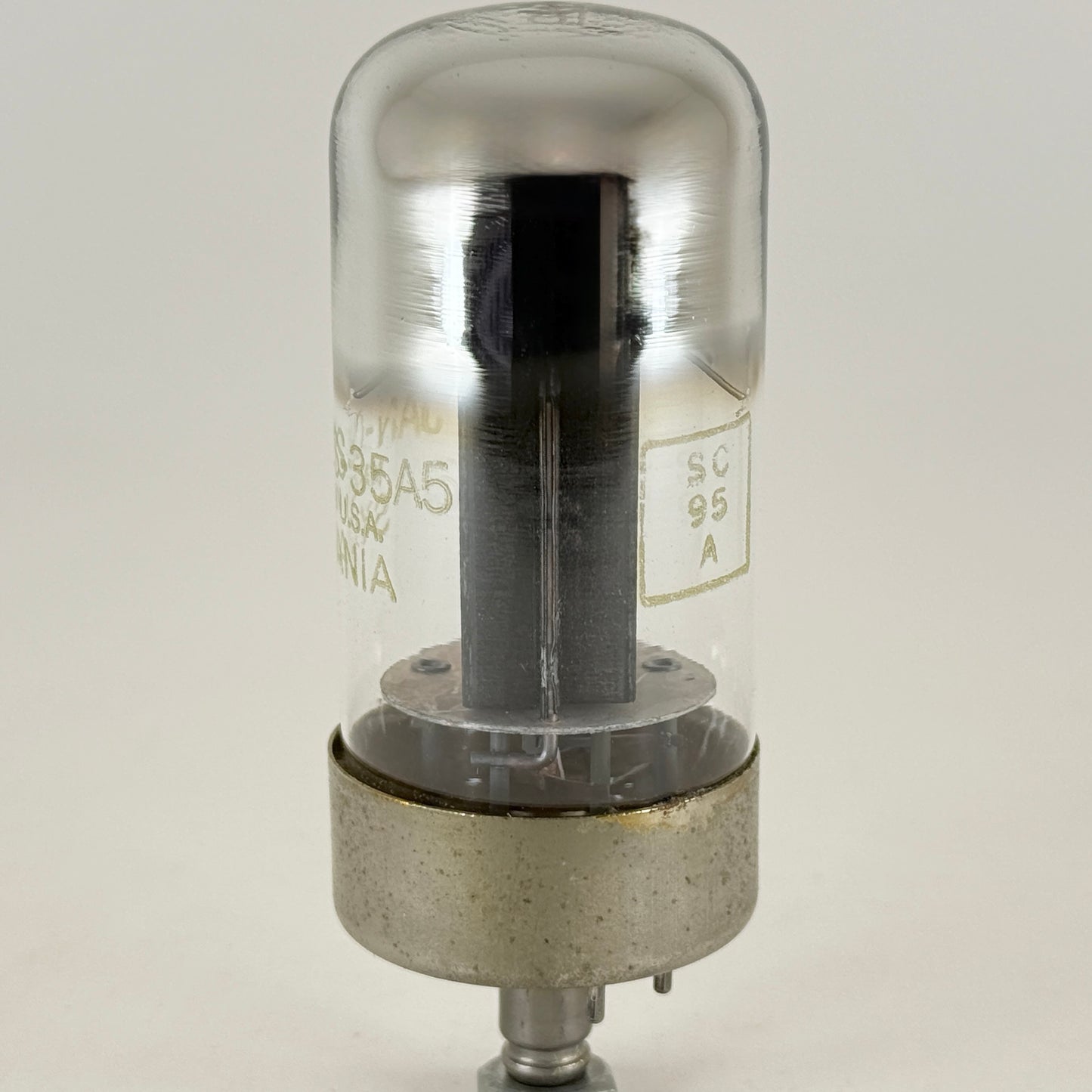 (1) Tested 1944 Sylvania JAN CHS 35A5 Tube with Box Loctal Power Vacuum Tube (a)