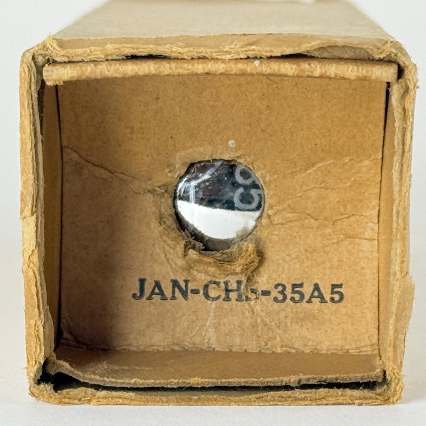 (1) Tested 1944 Sylvania JAN CHS 35A5 Tube with Box Loctal Power Vacuum Tube (a)