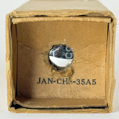 (1) Tested 1944 Sylvania JAN CHS 35A5 Tube with Box Loctal Power Vacuum Tube (a)