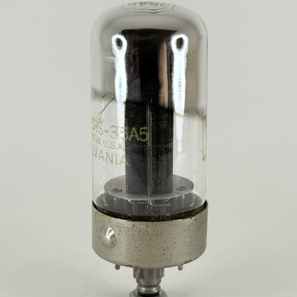 (1) Tested Sylvania JAN CHS 35A5 Tube Mil Spec Loctal Power Vacuum Tube (b)
