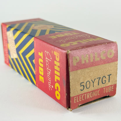 (1) Tested Philco 50Y7GT Tube with Box Date Code 59-08 50Y7 GT Rectifier Tube