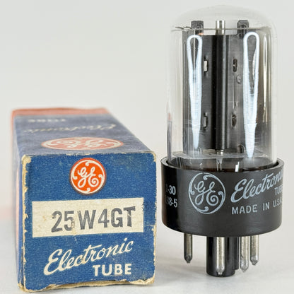 (1) Tested GE 25W4GT Tube with Box Code 1-30 General Electric 25W4 GT Rectifier