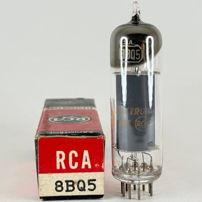 (1) Tested Very Strong RCA 8BQ5 Tube with Box Date Code ND Power Pentode Tube
