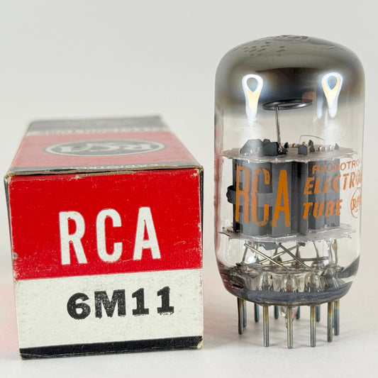 (1) Tested RCA 6M11 Tube with Box Date Code BG Double Triode Pentode Vacuum Tube