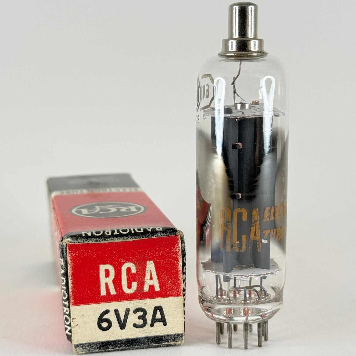 (1) Tested RCA 6V3A Tube with Box Date Code MS 6V3 A Rectifier Vacuum Tube