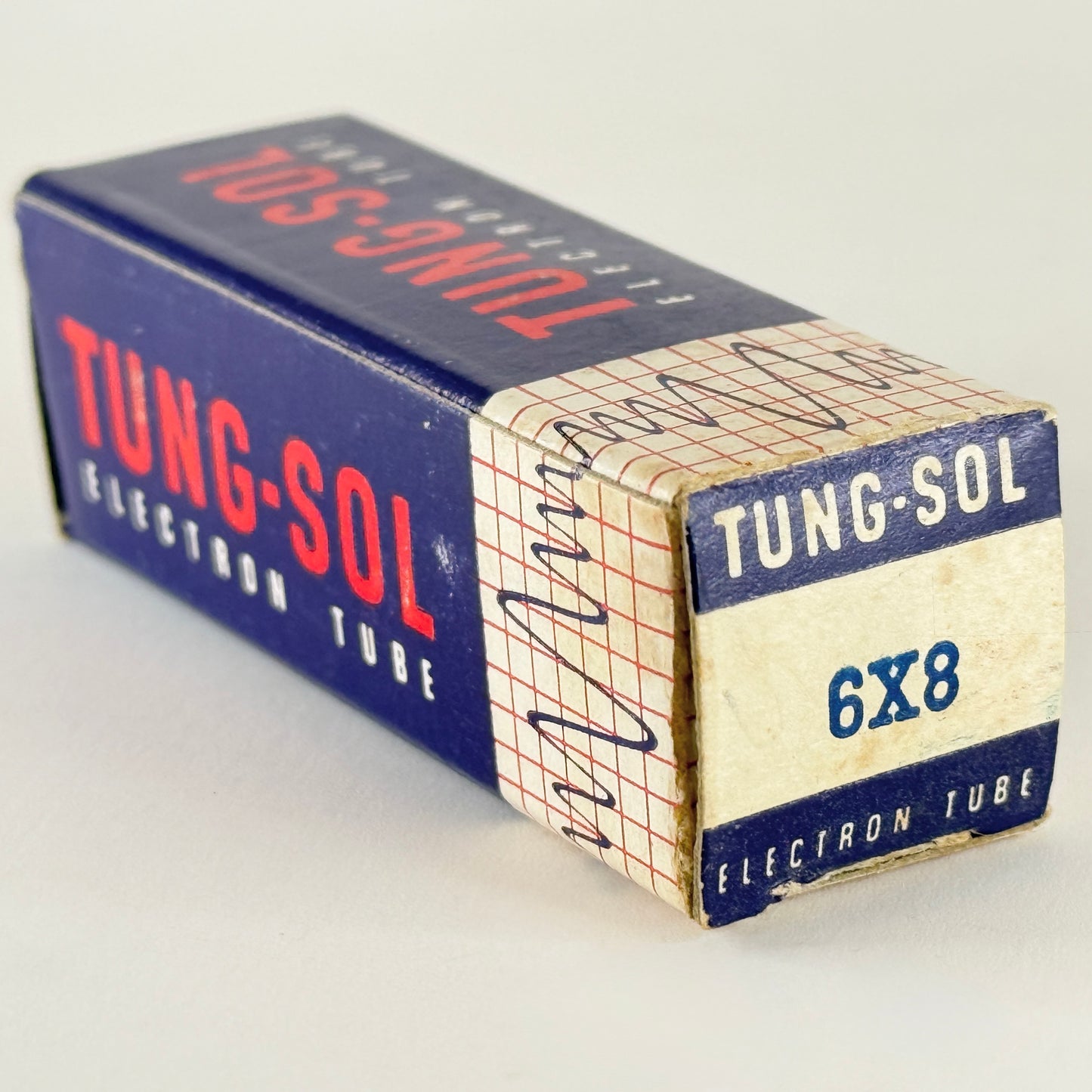 (1) Tested Tung Sol 6X8 Tube with Box Code KR3 Triode Pentode Converter Tube