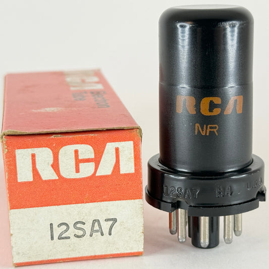 (1) Tested Very Strong RCA 12SA7 Tube with Box Date Code NR Converter Tube
