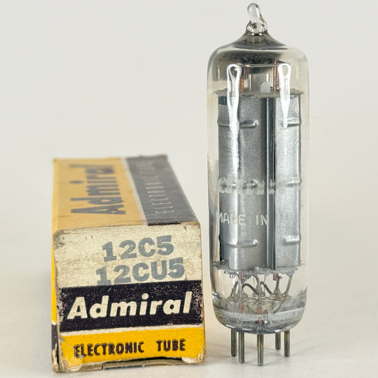 (1) Tested Admiral 12CU5/12C5 Tube with Box Code 58-09 12CU5 Tube 12C5 Tube
