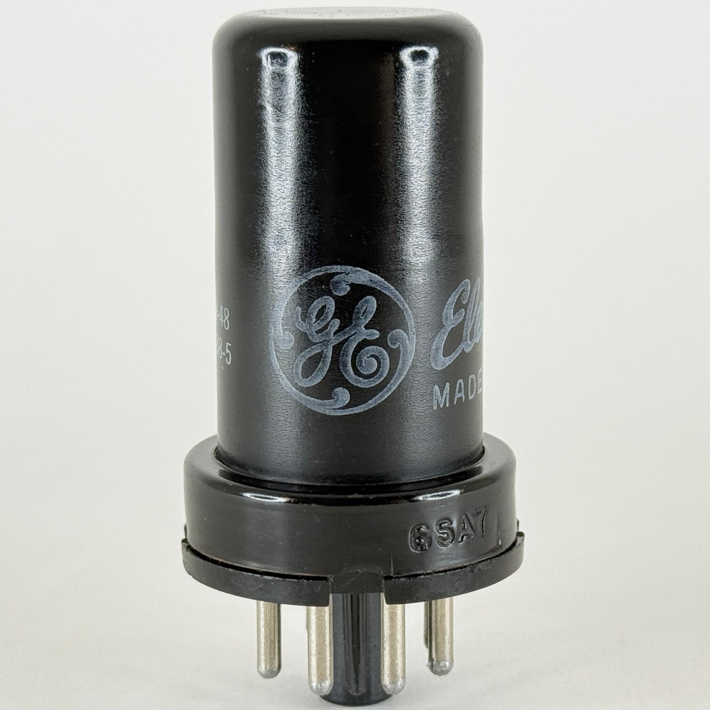 (1) Tested Strong GE 6SA7 Tube and Box Date Code 9-48 Pentagrid Converter Tube