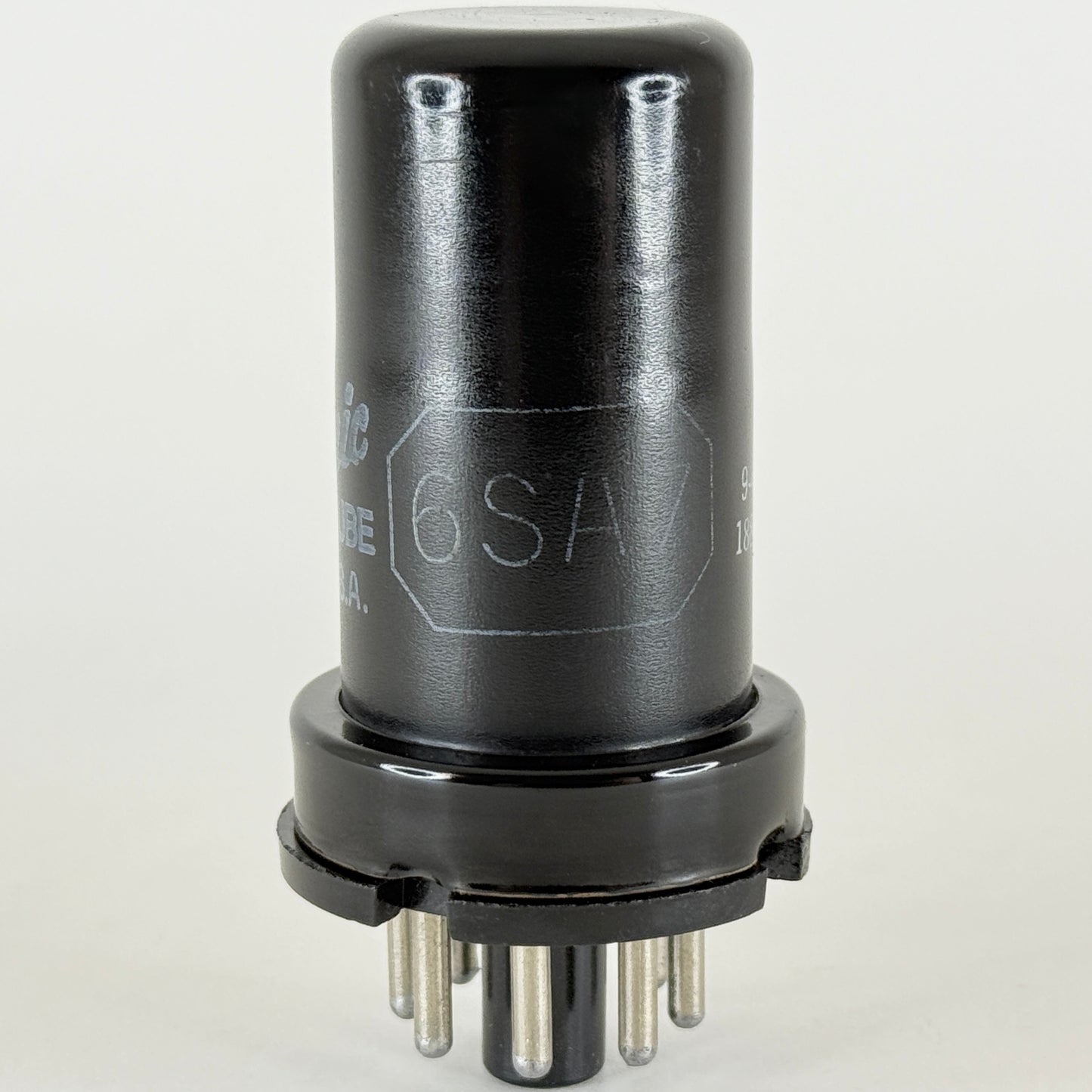 (1) Tested Strong GE 6SA7 Tube and Box Date Code 9-48 Pentagrid Converter Tube