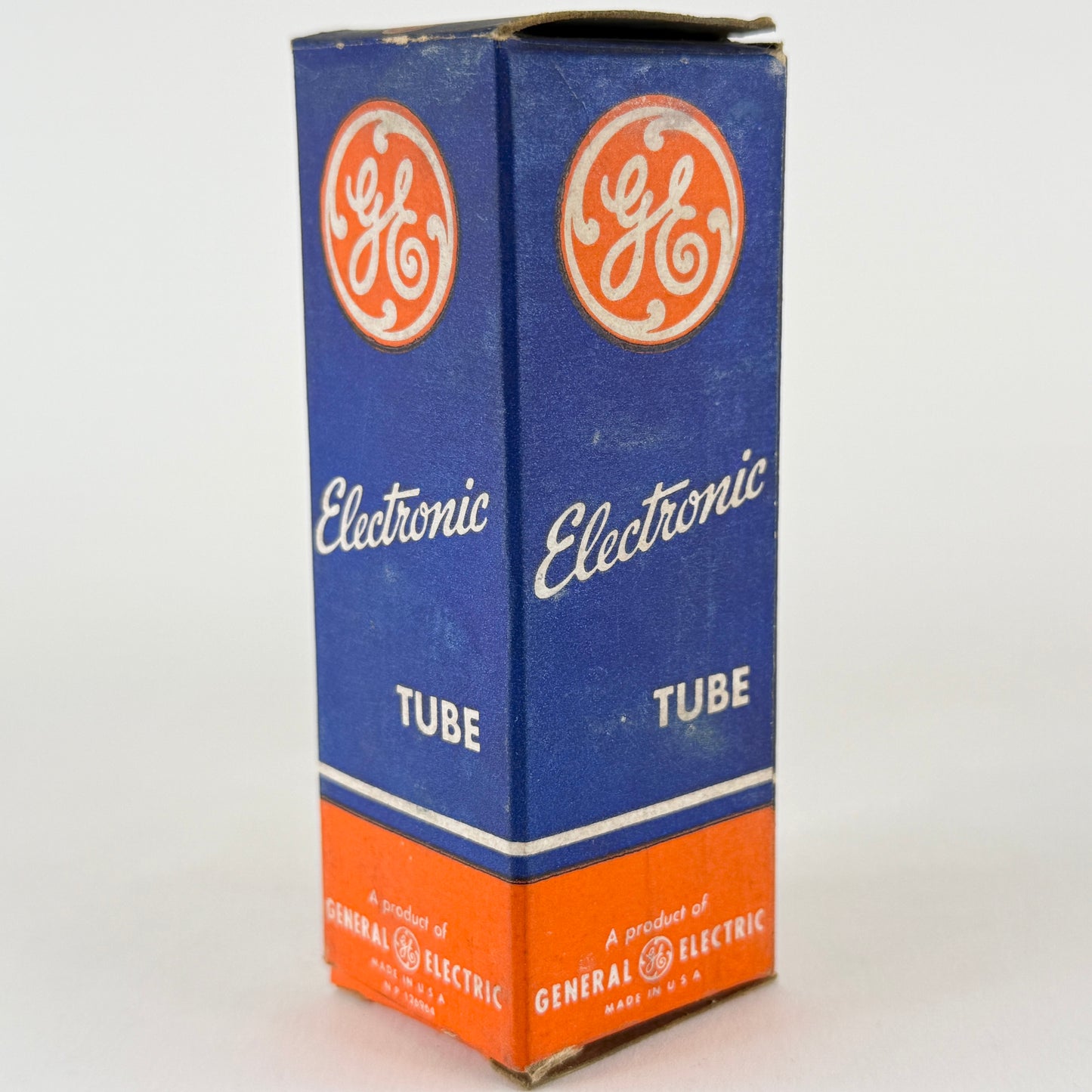 (1) Tested Strong GE 6SA7 Tube and Box Date Code 9-48 Pentagrid Converter Tube