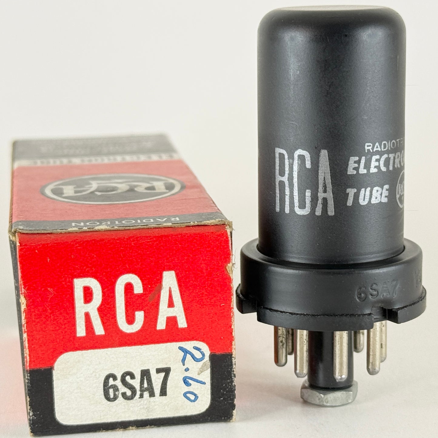 (1) Tested Very Strog RCA 6SA7 Tube with Box Date Code KC Pentagrid Converter