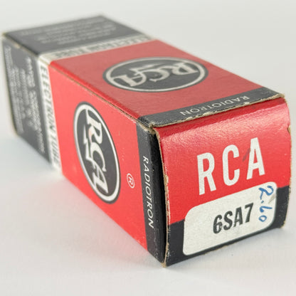 (1) Tested Very Strog RCA 6SA7 Tube with Box Date Code KC Pentagrid Converter