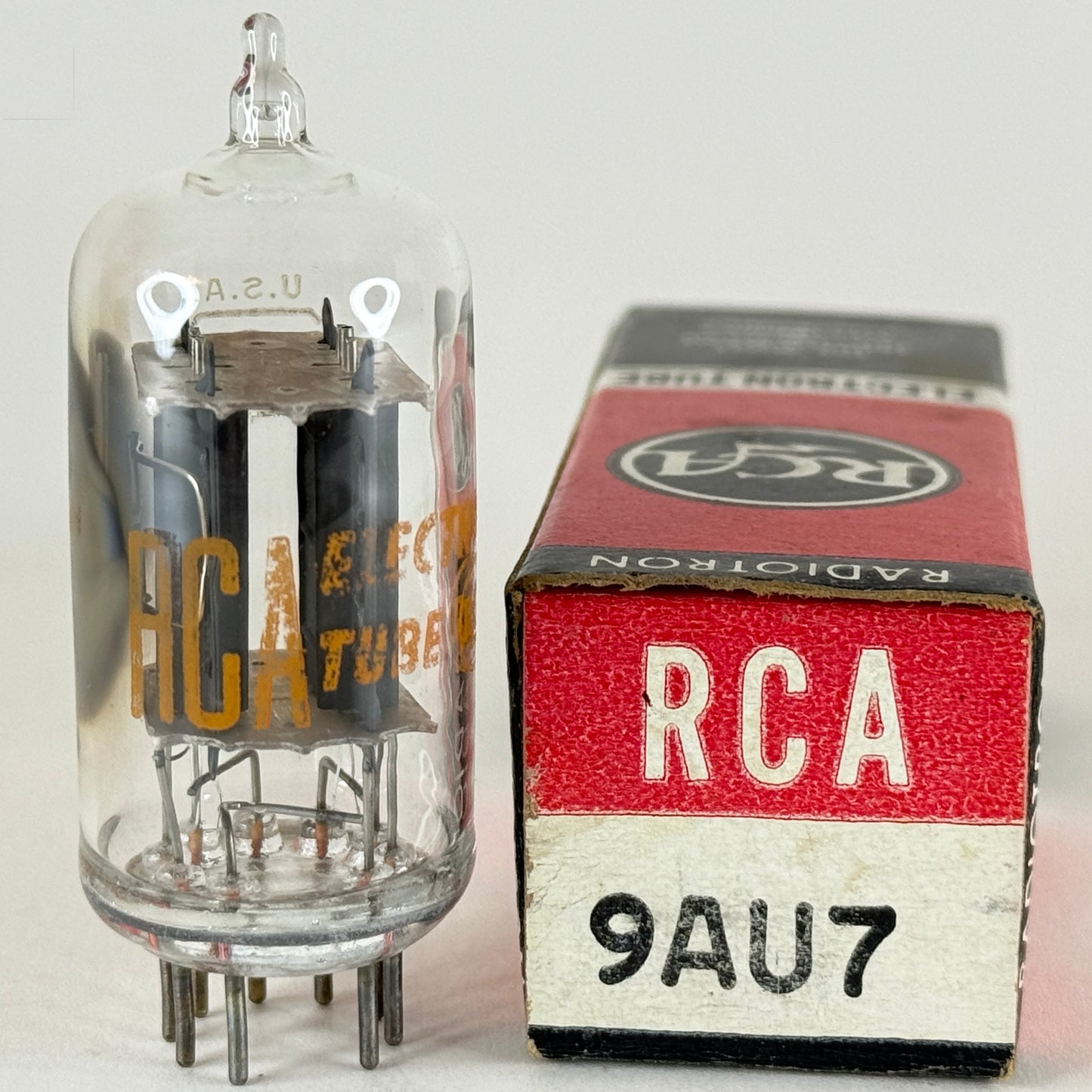 (1) Tested Strong RCA 9AU7 Tube with Box Date Code NF RCA 9AU7 Double Triode (b)