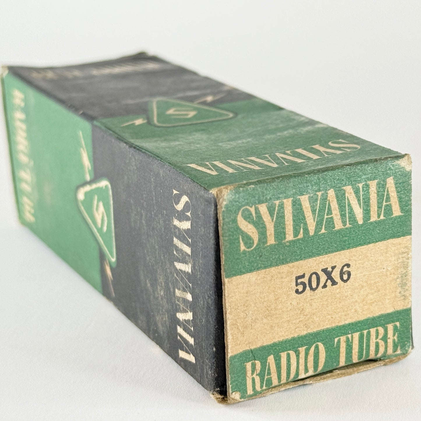 (1) Tested Balanced 1958 Sylvania 50X6 Tube with Box Code 8-52 Loctal Rectifier