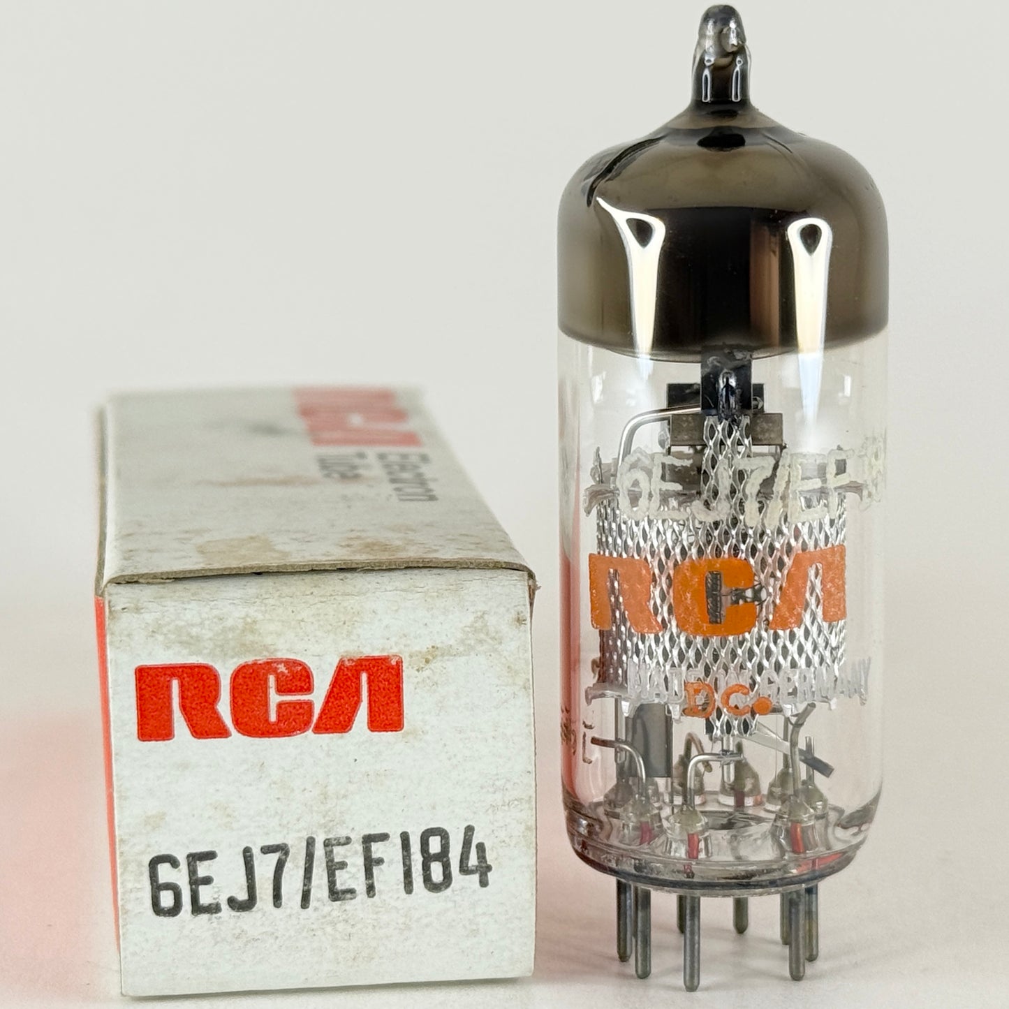 (1) Tested 1970 RCA 6EJ7 EF184 Tube with Box Made in Germany Code DC 6EJ7 Tube
