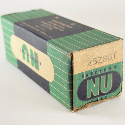 (1) Tested Balanced National Union 25Z6GT Tube with Box Code 5252 Rectifier Tube