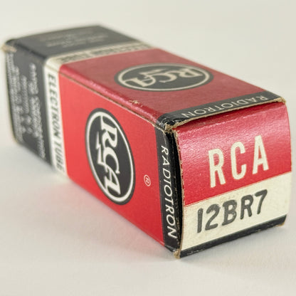 (1) Tested RCA 12BR7 Tube with Box Date Code AV Twin Diode Triode Vacuum Tube