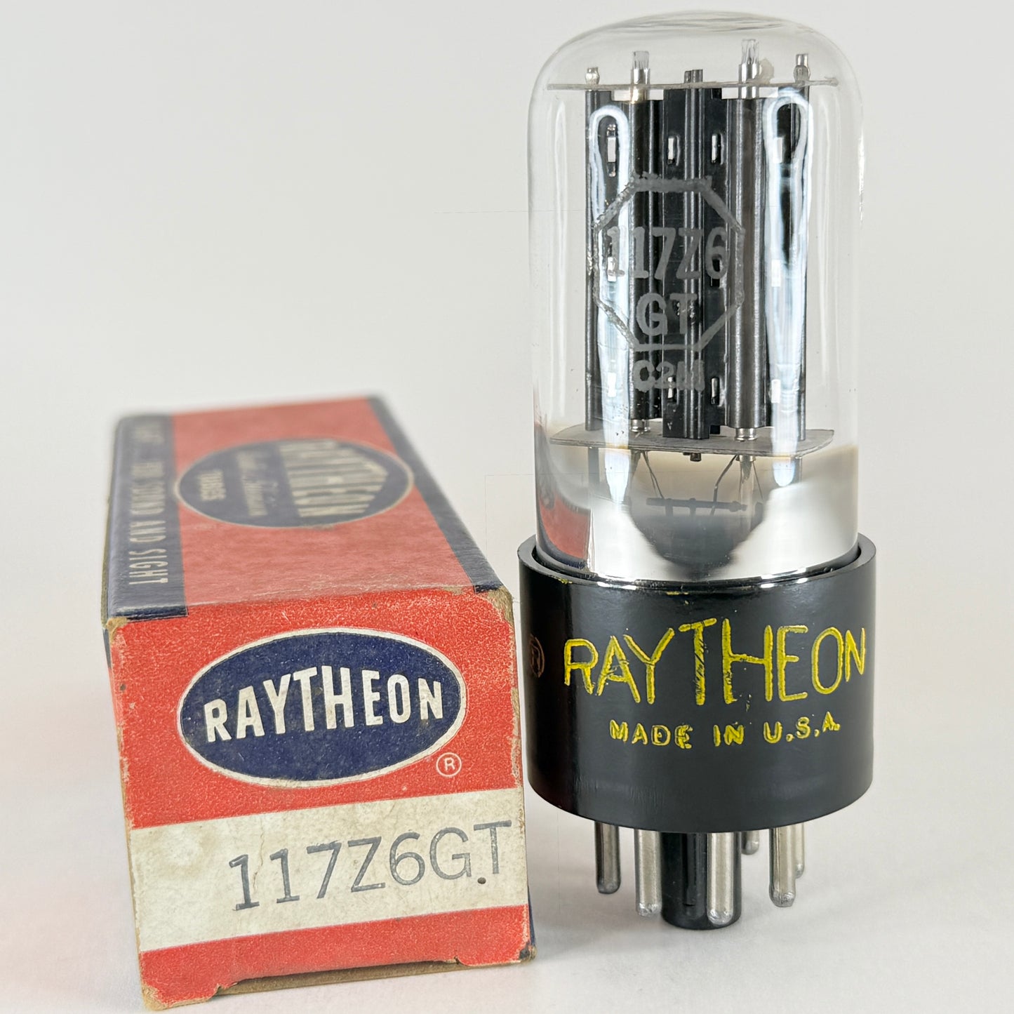 (1) Tested Raytheon 117Z6GT Tube with Box Date Code 239 117Z6 GT Rectifier Tube