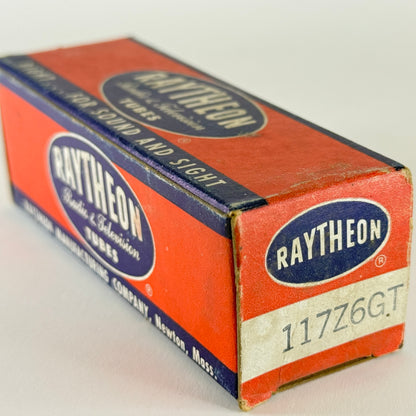 (1) Tested Raytheon 117Z6GT Tube with Box Date Code 239 117Z6 GT Rectifier Tube