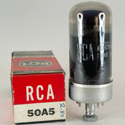 (1) Tested RCA 50A5 Tube with Box Date Code KJ Tube 50A5 Loctal Beam Power Tube