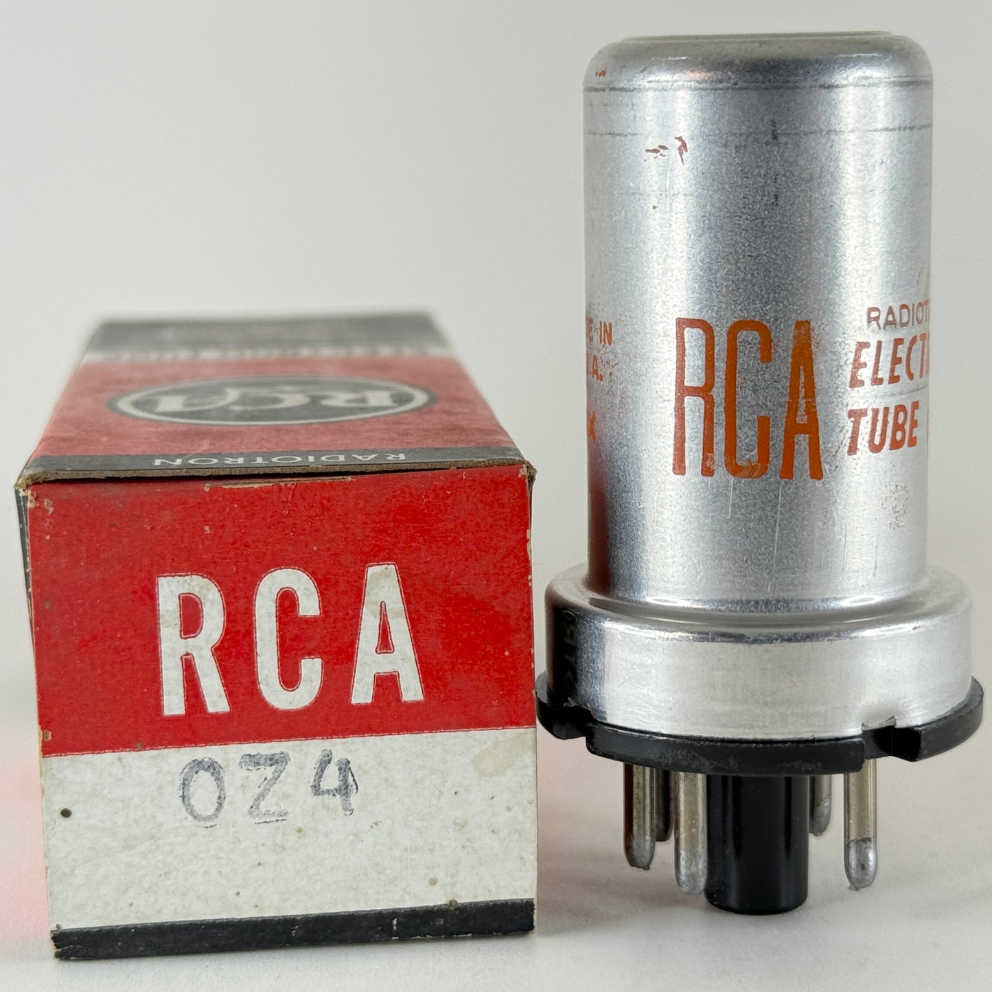 (1) Tested RCA 0Z4 Tube with Box Code BX 0Z4 Gas Rectifier Metal Vacuum Tube