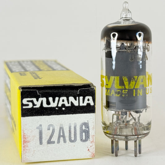 (1) Tested Sylvania 12AU6 Tube with Box Date Code ha ACG Sharp Cutoff Pentode