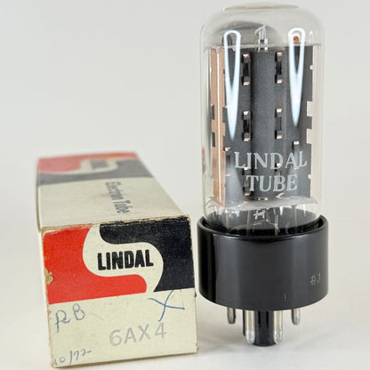 (1) Tested Lindal 6AX4GTB Tube & Box Date Code 9J Japan 6AX4 GTB Rectifier Tube