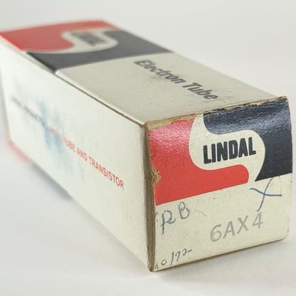 (1) Tested Lindal 6AX4GTB Tube & Box Date Code 9J Japan 6AX4 GTB Rectifier Tube