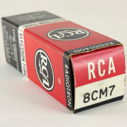 (1) Tested RCA 8CM7 Tube with Box Date Code NI RCA Double Triode Vacuum Tube