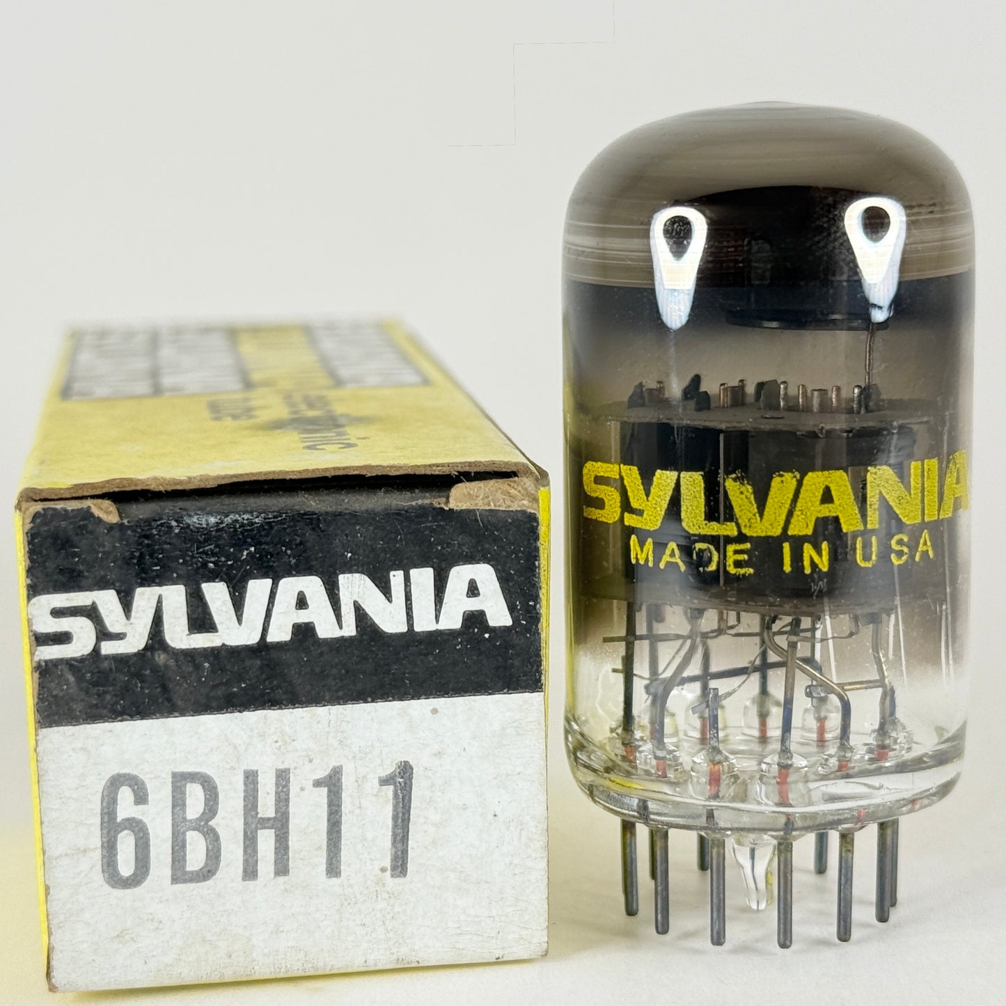 (1) Tested Sylvania 6BH11 Tube with Box Code hk AAL Twin Triode Pentode Tube