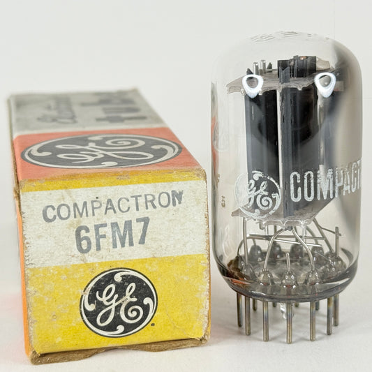 (1) Tested GE 6FM7 Tube with Box Date Code LF General Electric Dual Triode Tube