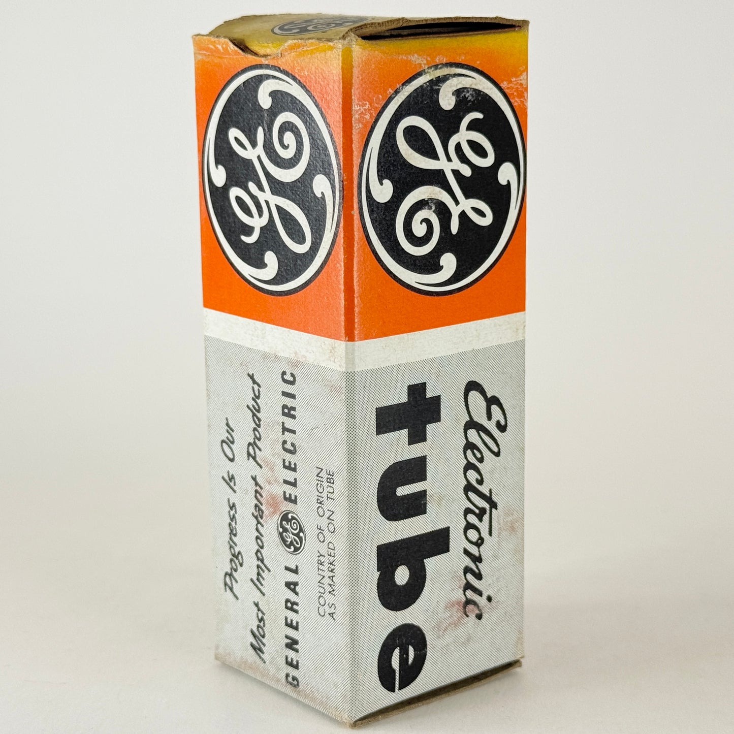 (1) Tested GE 6FM7 Tube with Box Date Code LF General Electric Dual Triode Tube