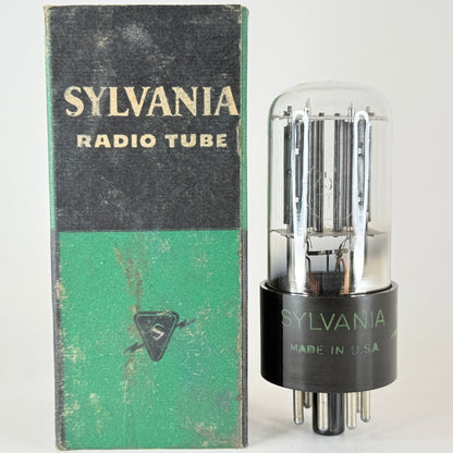 (1) Tested 1956 Sylvania 25Z6GT Tube with Box Code 6-52 High Rectifier Tube
