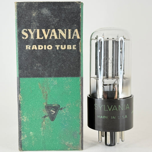 (1) Tested 1956 Sylvania 25Z6GT Tube with Box Code 6-52 High Rectifier Tube