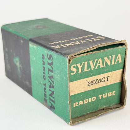 (1) Tested 1956 Sylvania 25Z6GT Tube with Box Code 6-52 High Rectifier Tube