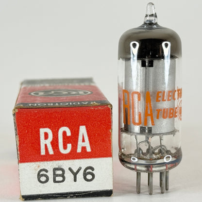 (1) Tested Strong RCA 6BY6 Tube with Box Date Code BK Heptode Vacuum Tube