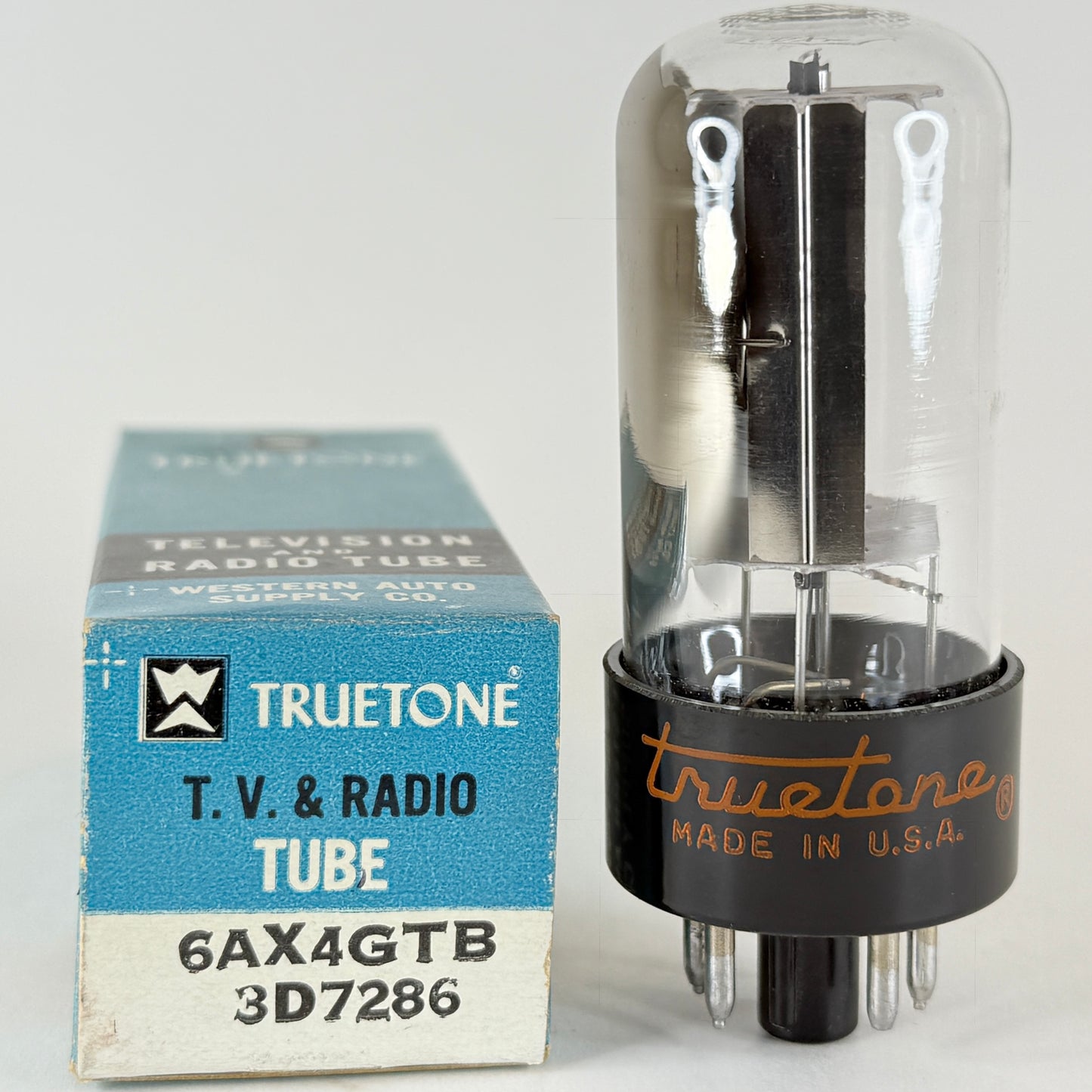 (1) Tested Truetone 6AX4GTB Tube with Box Date Code 6535 6AX4 GTB Rectifier