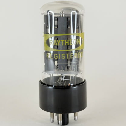 (1) Tested Raytheon 6AX4GTB Tube with Box Code J-22 Japan 6AX4 GTB Rectifier (b)