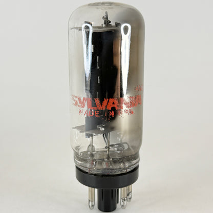 (1) Tested Sylvania 6AU4GTA Tube Coin Base Red Letters with Box Date Code EMC gh