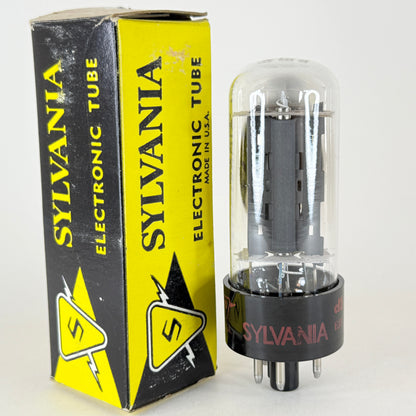 (1) Tested Sylvania 6AU4GTA Tube with Box Code db EJX 6AU4 GTA Rectifier Tube