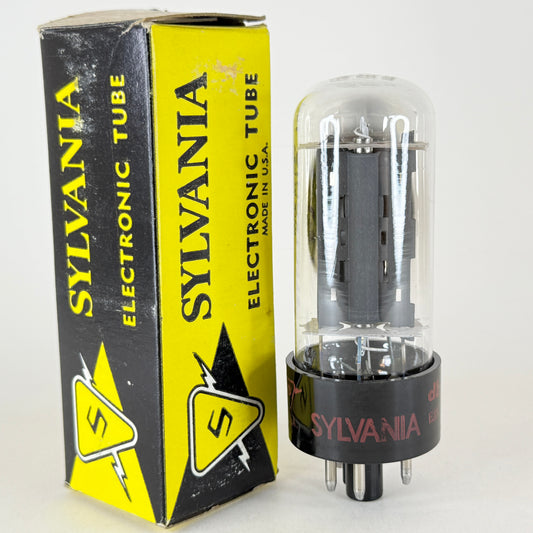 (1) Tested Sylvania 6AU4GTA Tube with Box Code db EJX 6AU4 GTA Rectifier Tube