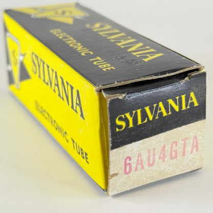 (1) Tested Sylvania 6AU4GTA Tube with Box Code db EJX 6AU4 GTA Rectifier Tube