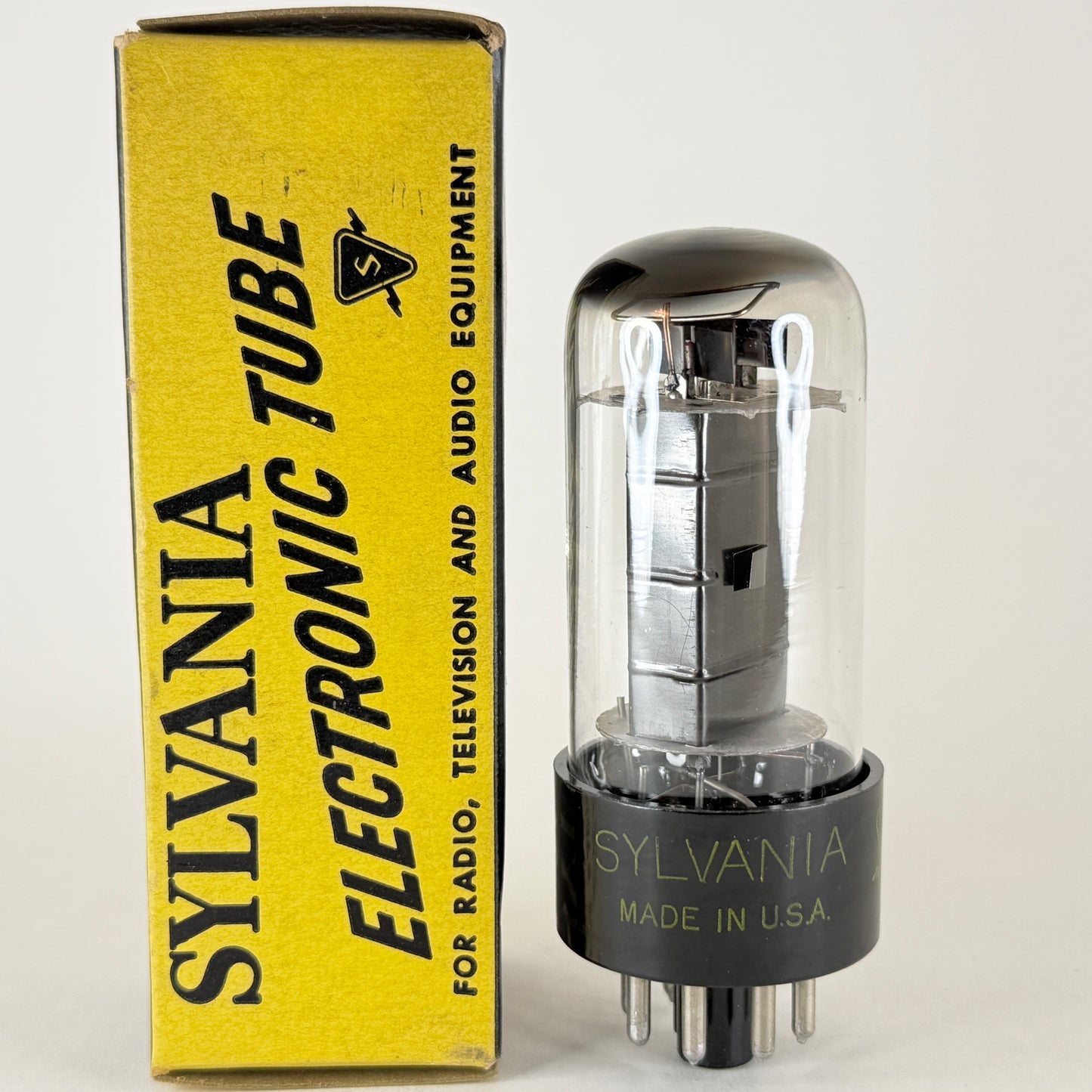 (1) Tested 1955 Sylvania 6W6GT Tube with Box Date Code BL Beam Pentode Tube (a)