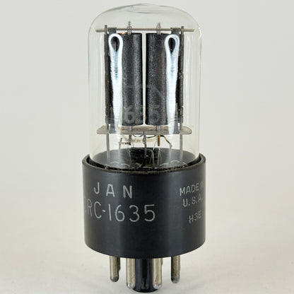 (1) Tested Balanced 1944 RCA JAN CRC 1635 Tube with Box Date Code H3 Dual Triode