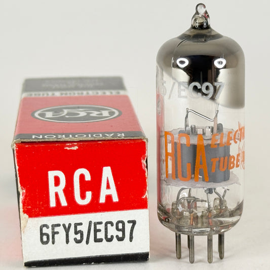 (1) Tested RCA 6FY5 EC97 Tube with Box Great Britain Code BQ High Mu Triode (a)