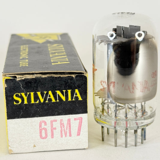 (1) Tested Sylvania 6FM7 Tube with Box Date Code ec EZZ Dual Triode Vacuum Tube
